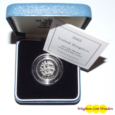 2002 Silver Proof £1 - Click Image to Close